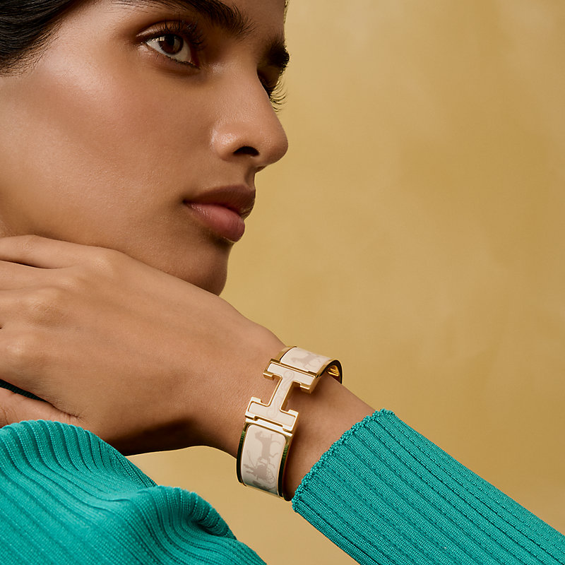 エナメルブレスレット 《クリック・クラックH/車輪でめぐるパリ